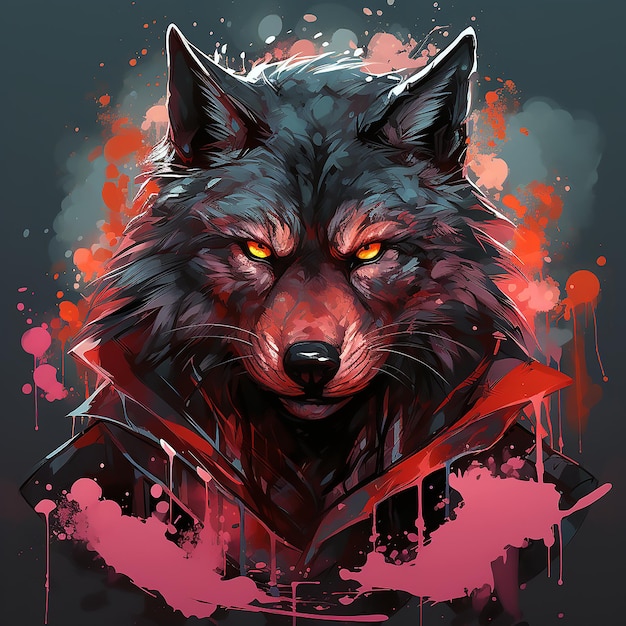 Alpha Wolf Digital Art by genXarts - Pixels