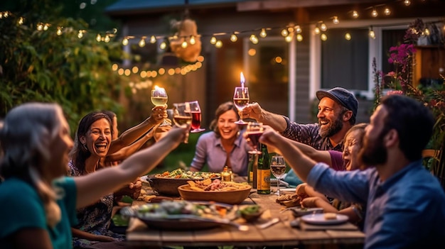 ビールを使ったお祝いの鮮やかな写真でパーティー気分を解き放ちましょう