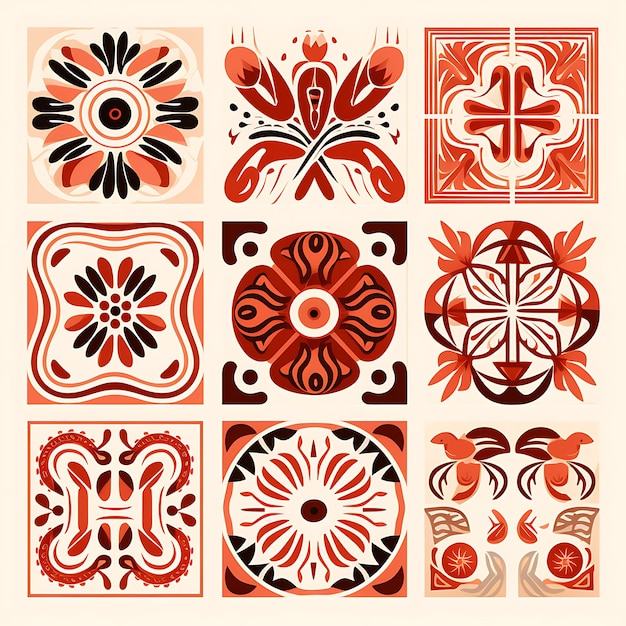 Photo unleashing the beauty exploring the art of line tiles patterns for decorative delights