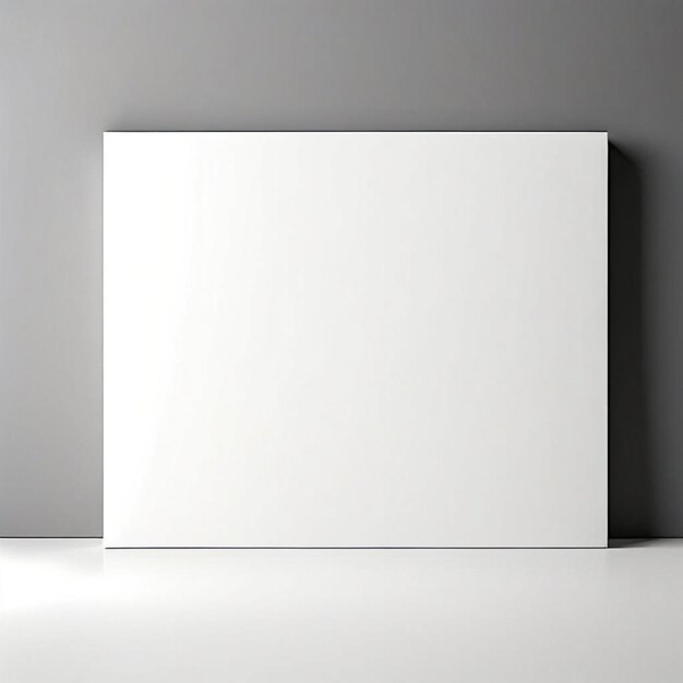 Photo unleashing creativity blank canvas mockups in a minimalist space