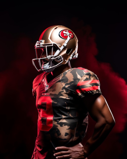 Unleashing the Fury Nike's San Francisco 49ers Metallic Camouflage Vapor Jersey in Army Edition