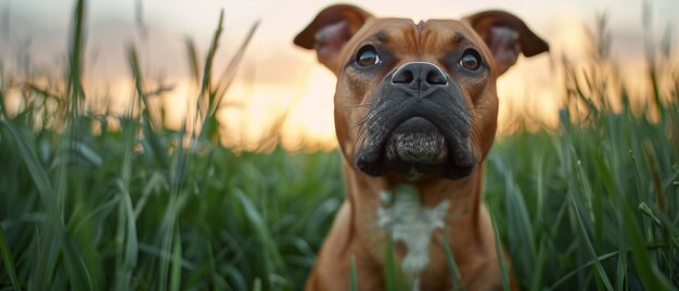 Foto sollevare il potere dello staffordshire terrier americano