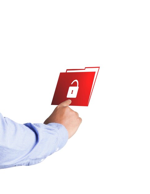 Unlock folder secure data