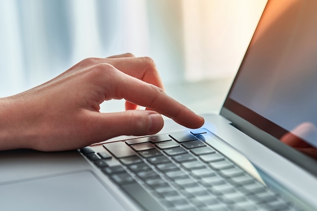 Unlocking a computer with a finger scan