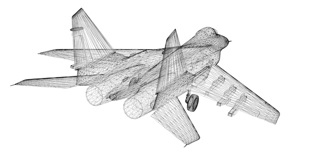 Unmanned Aerial Vehicle (UAV) , body structure, wire model