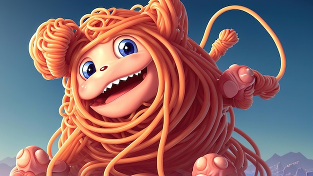 unny and cute pasta monsters