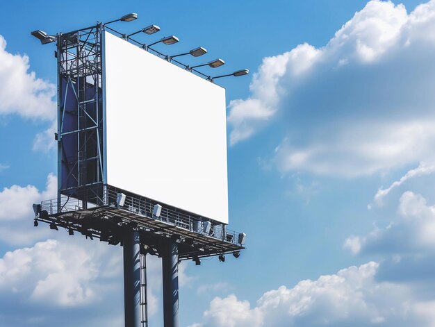 Unoccupied Billboard with Skyline