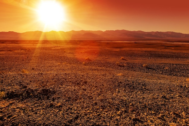 Unpleasantly rough death valley landscape harsh valley land california united states