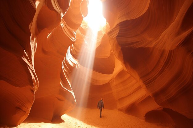 Unraveling the Enchanting Antelope Canyon A Mans Journey in the Sun Spot