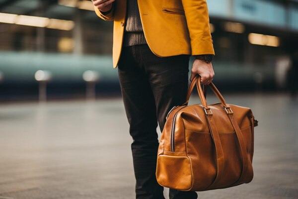 Why Quality Matters When Choosing Men's Travel Bags - A Comprehensive Guide Unrecognizable-businessman-with-travel-bag-while-talking-phone_636537-103708