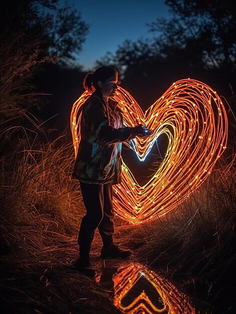 Foto viaggiatore irriconoscibile con l'erba secca