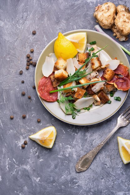 Unusual meat salad