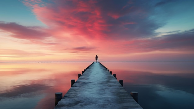 Unusual Pier Solitude