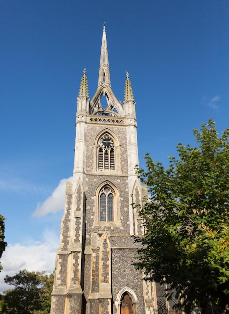 Unusual tower crown spire in Faversham Kent