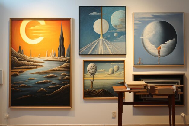 Premium AI Image  Unveiling the Artistry The Art of Canvas Stretching and Framing