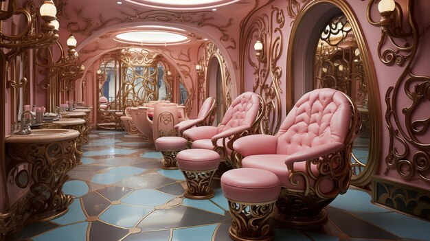 Premium AI Image  Unveiling Beauty Inside the World of Beauty Salon