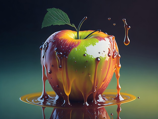 Unveiling Creativity Exploring Generative AI with Drenched Apple