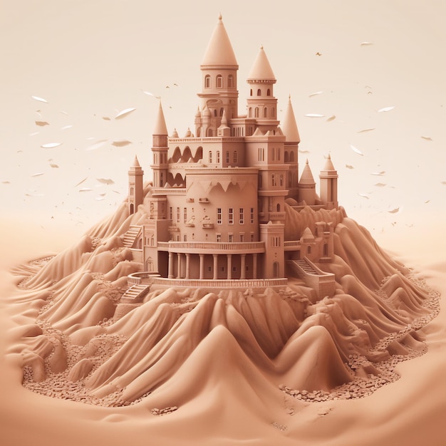 Unveiling the Enigmatic Beauty Journey into the Warm Sands of an Imaginary Desert Colony