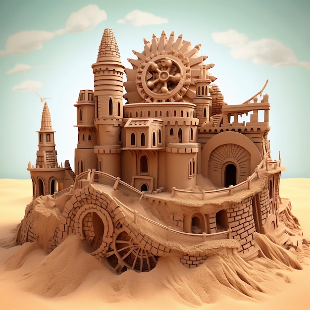 Unveiling the Enigmatic Beauty Journey into the Warm Sands of an Imaginary Desert Colony