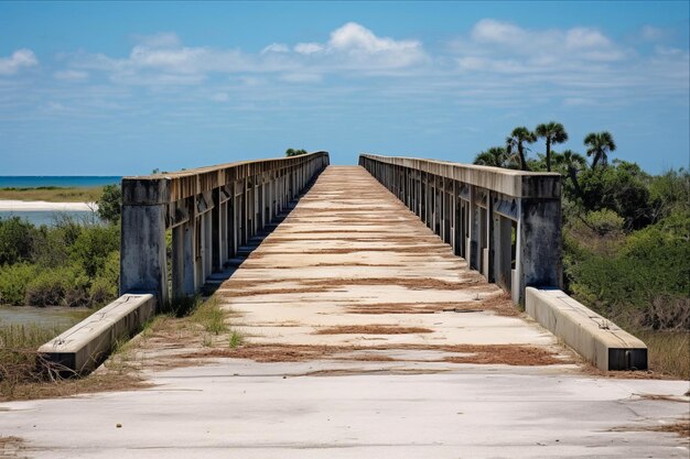 Premium Photo  Unveiling the Enigmatic Deserted Road Bridge to St 