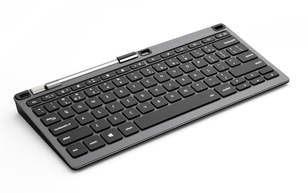 Unveiling the Foldable Travel Bluetooth Keyboard Isolated on White Background