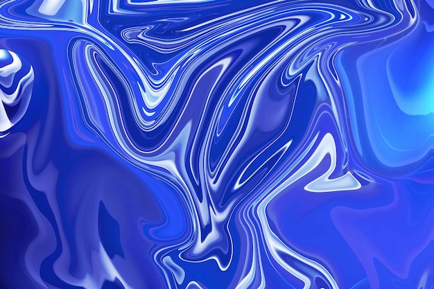 unveiling the intricate patterns of blue and white paint swirls in abstract backdrop