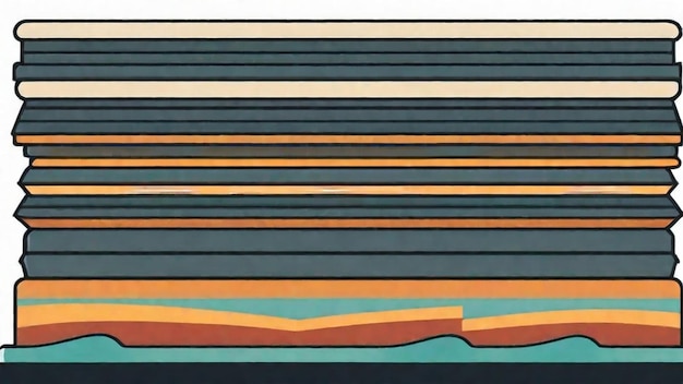 Photo unveiling the layers of stratigraphy