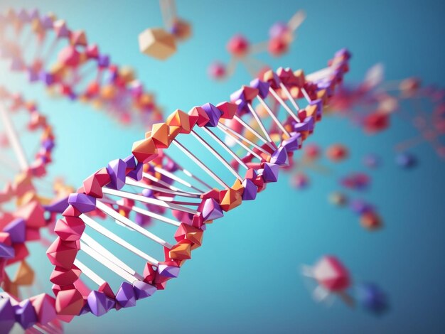 Premium AI Image  Unveiling Life's Blueprint Abstract Vector DNA 