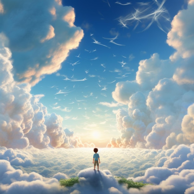 Premium AI Image  Unveiling the Majestic 'Cloud in the Sky' Remarkable 