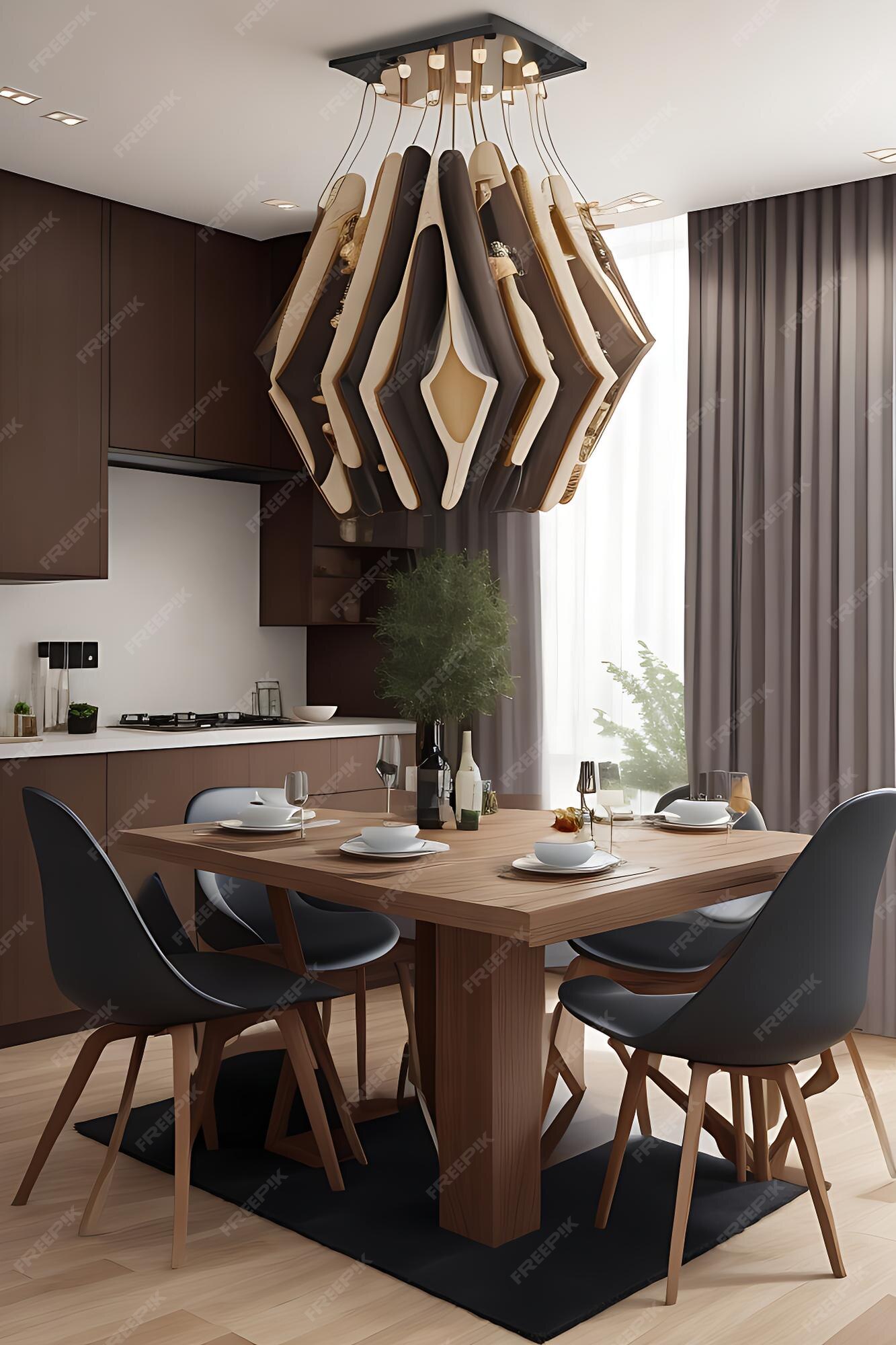 Modular Dining Room Furniture With Modular Space Conscious Designs Premium AI Image | Unveiling Modern and Best Modular dining room