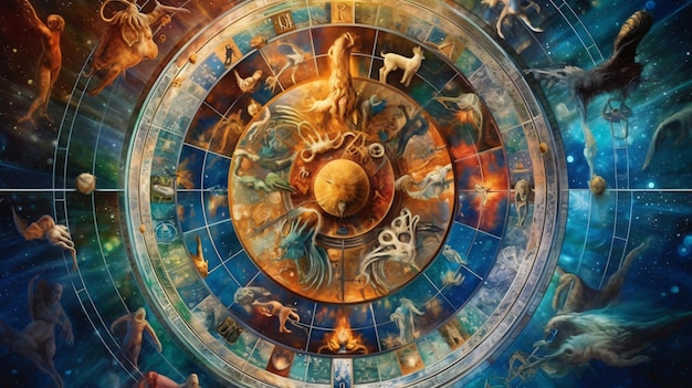 Premium AI Image  Unveiling the Mysteries of the Zodiac A Stunning 