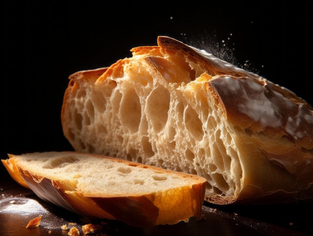 Photo unveiling mystery the art of capturing breads on dark background