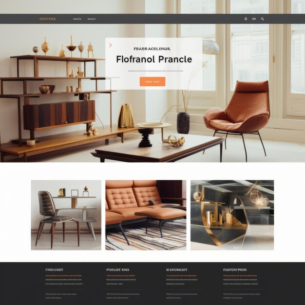 Photo unveiling a sleek and engaging product showcase page with individual large visuals