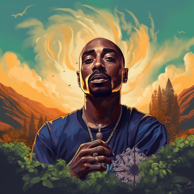 Unveiling Tupac's California Cartoons A Psychedelic Journey into his Background and Weed Culture