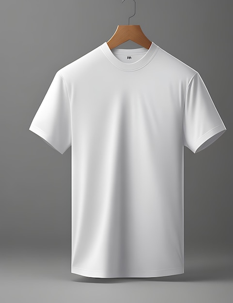 Photo unveiling the ultimate white tshirt mockup concept elevate your designs with plain clothing showcase