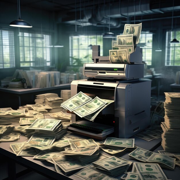 Unveiling the UltraRealistic Money Printer Shelves Overflowing with Cash