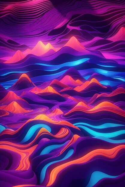 Unveiling the uv spectrum a mesmerizing digital canvas with neon elegance for diverse creative endeavors