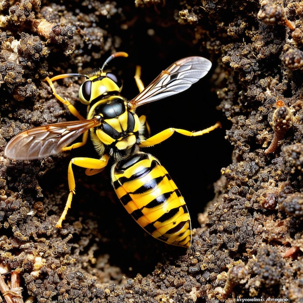 Photo unveiling the world of wasps understanding their role as predators pollinators and nuisances in nature