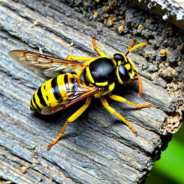 Photo unveiling the world of wasps understanding their role as predators pollinators and nuisances in nature