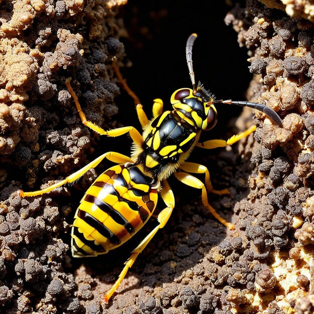 Photo unveiling the world of wasps understanding their role as predators pollinators and nuisances in nature