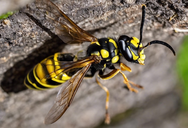 Photo unveiling the world of wasps understanding their role as predators pollinators and nuisances in nature