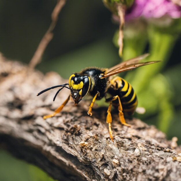 Photo unveiling the world of wasps understanding their role as predators pollinators and nuisances in nature