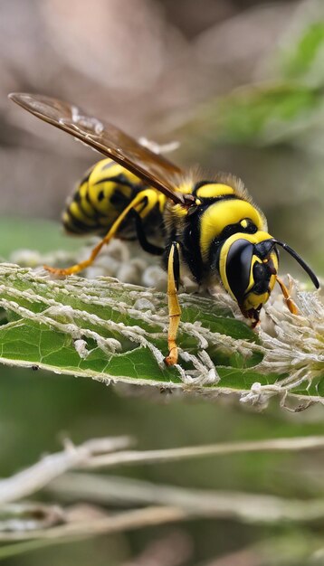 Photo unveiling the world of wasps understanding their role as predators pollinators and nuisances in nature