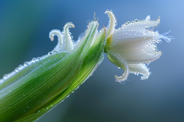 An up close view of corn pollen