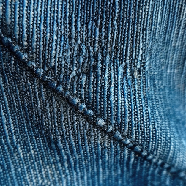 an up close view of one pair of blue jeans