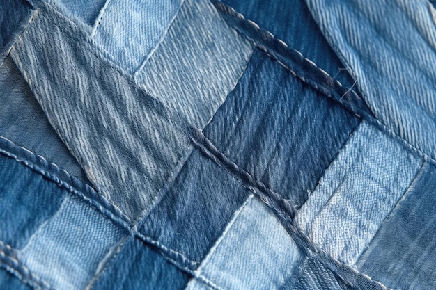 an up close view of one pair of blue jeans