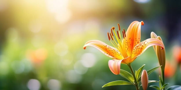 ユリの花の美しさを間近で見る