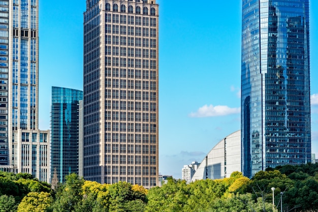 Up to the modern buildings, skyscrapers