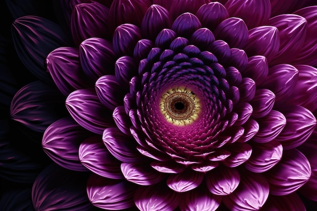 an upclose photograph of a violet bloom on a dark backdrop