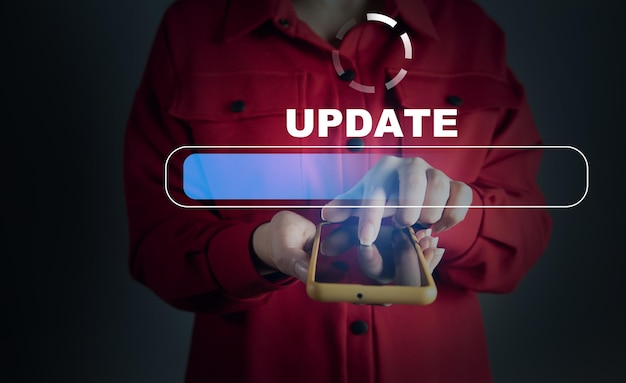 Update telefoonbericht in een mobiel scherm